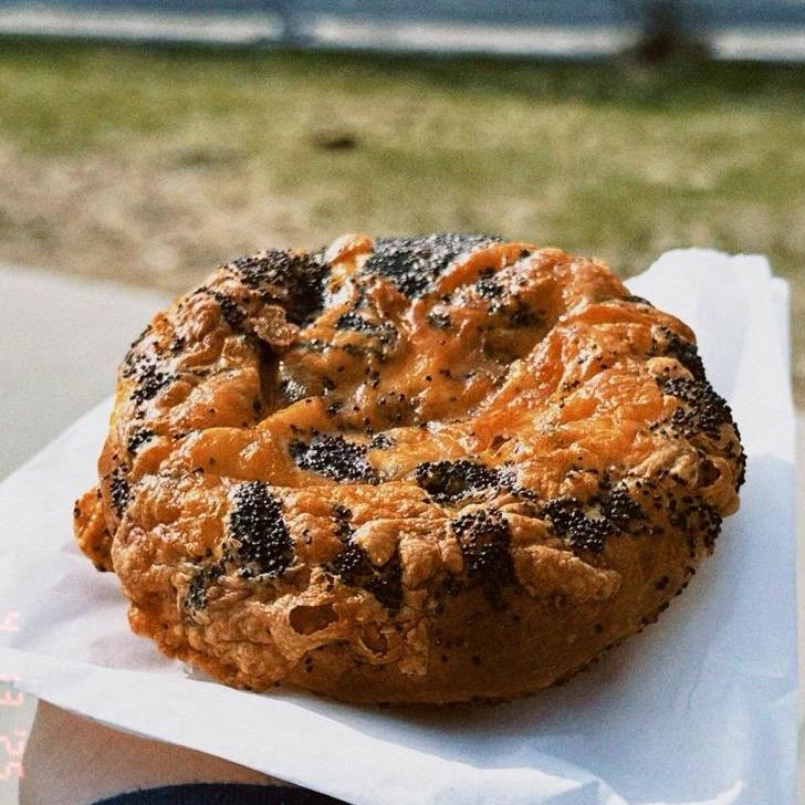 Photo of chicken sausage brioche from Sugar Moon