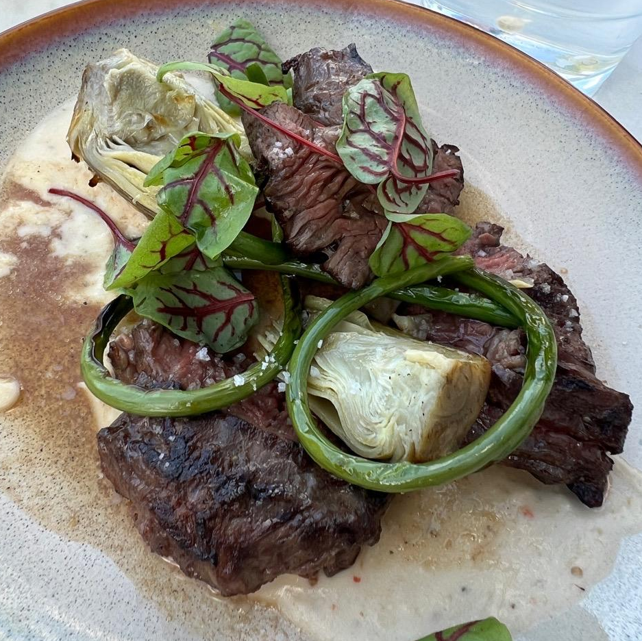 Photo of Hanger steak from Woods Hill Pier 4