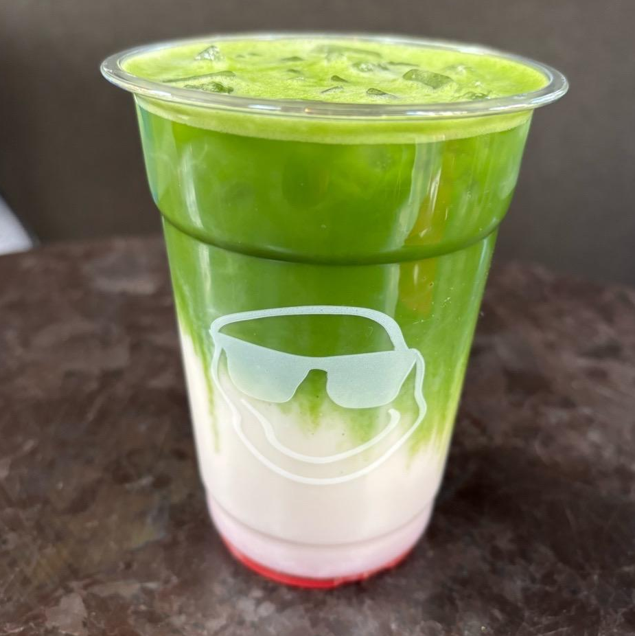 Photo of Floating hibiscus matcha from FROTH