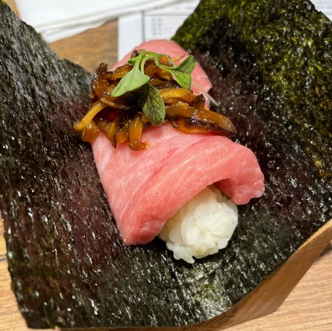 Photo of Toro mushroom from Matsunori Handroll Bar
