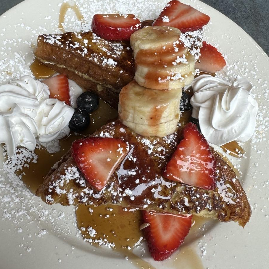 Photo of strawberry filled french toast. delish from Cafe Bonjour