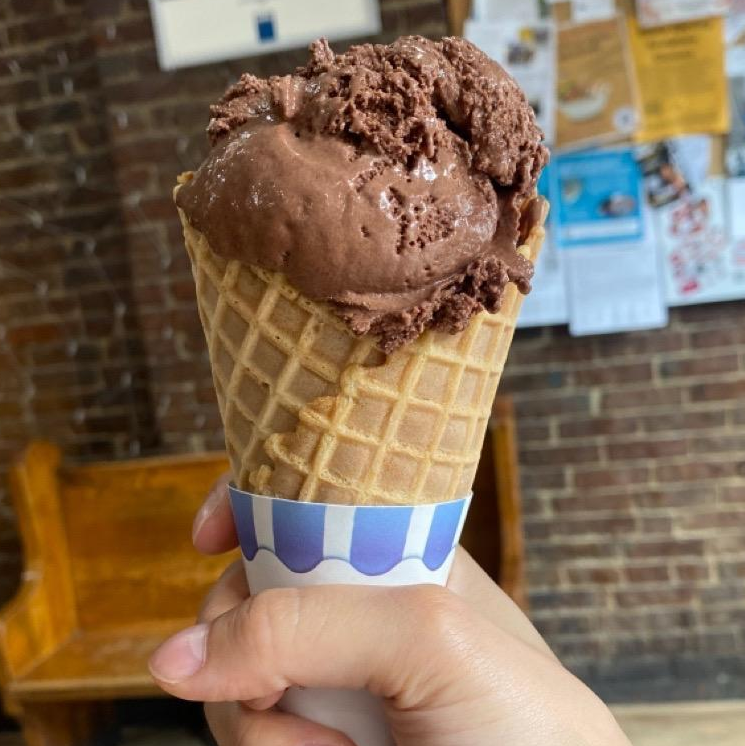 Photo of chocolate mousse frozen yogurt from Christina's Homemade Ice Cream