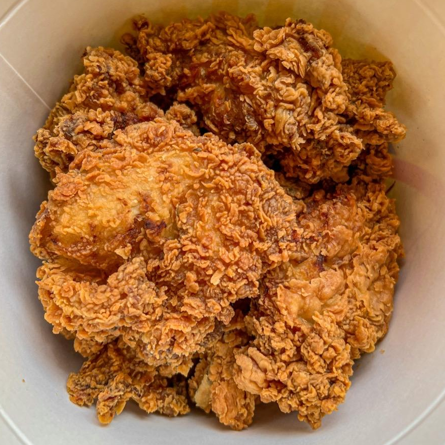 Photo of BK Fried Chicken (served with mustard, maple syrup and cabbage) from Brassica Kitchen + Cafe