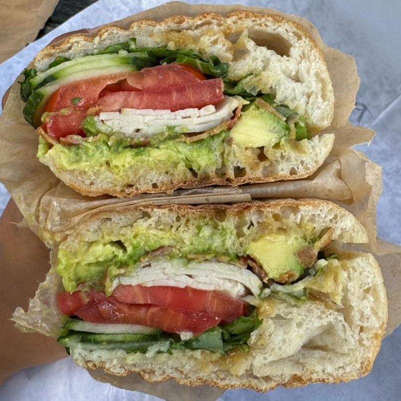 Photo of Farmhouse sandwich with avo and bacon from American Provisions