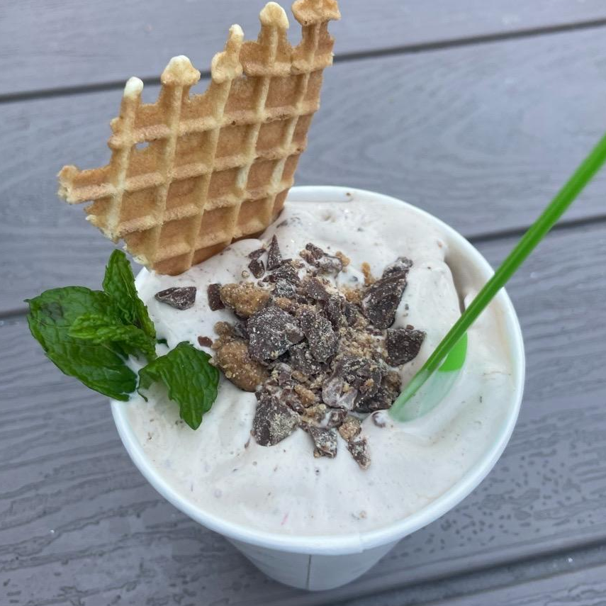 Photo of Reese's concrete from Brothers Creamery Frozen Custard