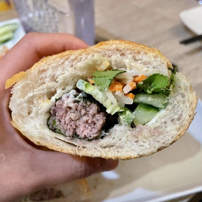 Photo of hawaiian leaf sausage banh mi from Hai Yen Restaurant