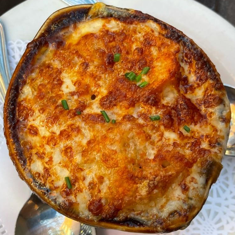 Photo of French onion soup from Ma Maison
