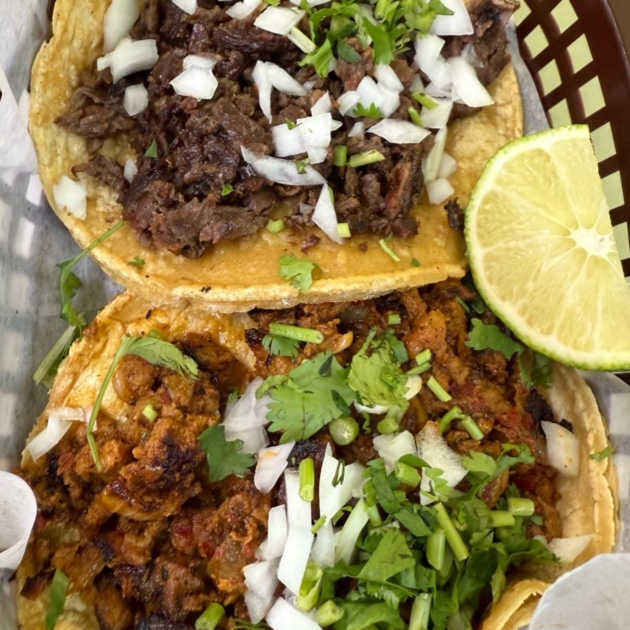 Photo of Carne asada and pastor tacos from Carniceria Maribel